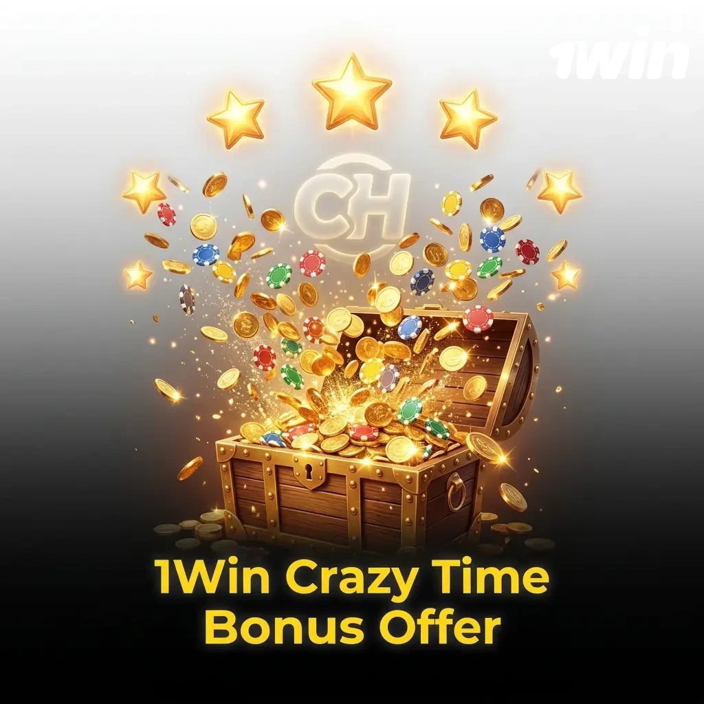 1Win welcome casino bonus 500% up to ₹50,000 INR plus 500 free spins for new Crazy Time players